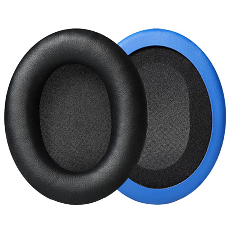 2pcs Protein Leather Earphone Replacement Earpads Pads For HyperX Cloud 1 / I / 2 / II / 3(Black Blue) - Earmuff & Pad by buy2fix | Online Shopping UK | buy2fix