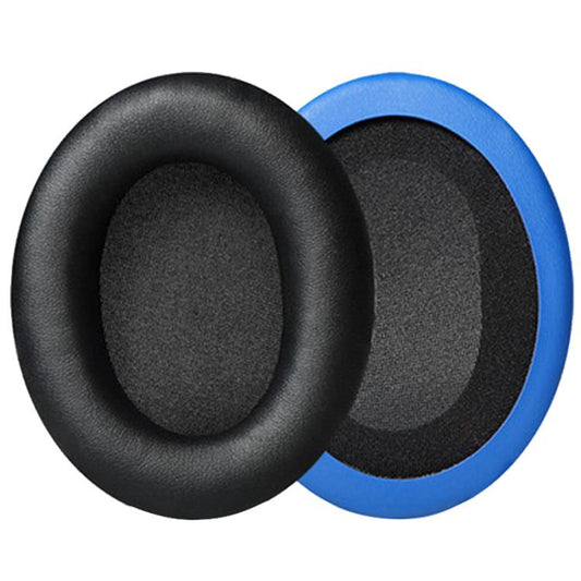 2pcs Protein Leather Earphone Replacement Earpads Pads For HyperX Cloud 1 / I / 2 / II / 3(Black Blue) - Earmuff & Pad by buy2fix | Online Shopping UK | buy2fix