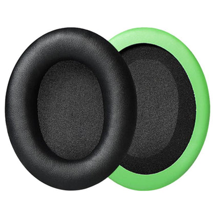 2pcs Protein Leather Earphone Replacement Earpads Pads For HyperX Cloud 1 / I / 2 / II / 3(Black Green) - Earmuff & Pad by buy2fix | Online Shopping UK | buy2fix