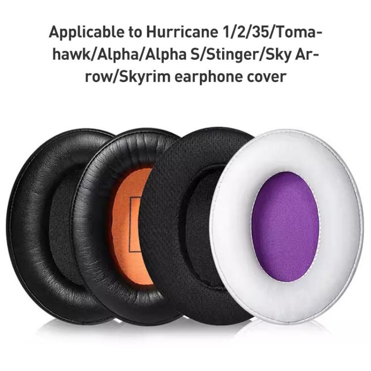 2pcs Skin-friendly Cloth Earphone Replacement Earpads Pads For HyperX Cloud 1 / I / 2 / II / 3(Grey) - Earmuff & Pad by buy2fix | Online Shopping UK | buy2fix