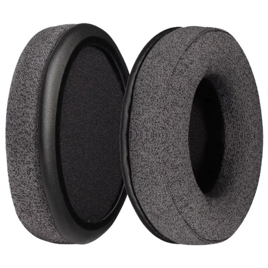 2pcs Skin-friendly Cloth Splicing Earphone Replacement Earpads Pads For HyperX Cloud 1 / I / 2 / II / 3(Flax Grey) - Earmuff & Pad by buy2fix | Online Shopping UK | buy2fix