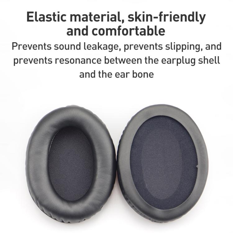 2pcs Skin-friendly Cloth Splicing Earphone Replacement Earpads Pads For HyperX Cloud 1 / I / 2 / II / 3(Dark Grey) - Earmuff & Pad by buy2fix | Online Shopping UK | buy2fix