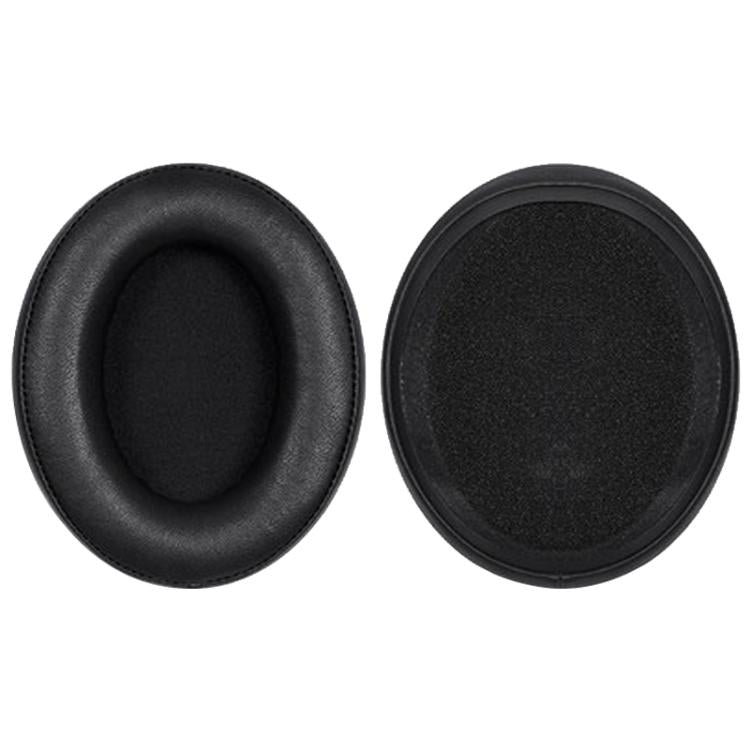 2pcs Protein Leather Splicing Hot Pressing Thickening Earphone Replacement Earpads Pads For HyperX Cloud 1 / I / 2 / II / 3(Black) - Earmuff & Pad by buy2fix | Online Shopping UK | buy2fix