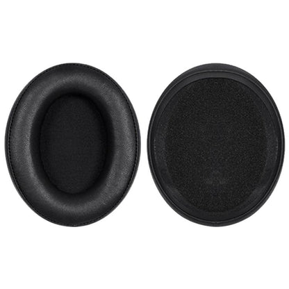 2pcs Protein Leather Splicing Hot Pressing Thickening Earphone Replacement Earpads Pads For HyperX Cloud 1 / I / 2 / II / 3(Black) - Earmuff & Pad by buy2fix | Online Shopping UK | buy2fix