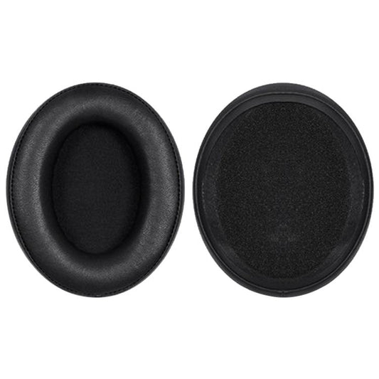 2pcs Protein Leather Splicing Hot Pressing Thickening Earphone Replacement Earpads Pads For HyperX Cloud 1 / I / 2 / II / 3(Black) - Earmuff & Pad by buy2fix | Online Shopping UK | buy2fix