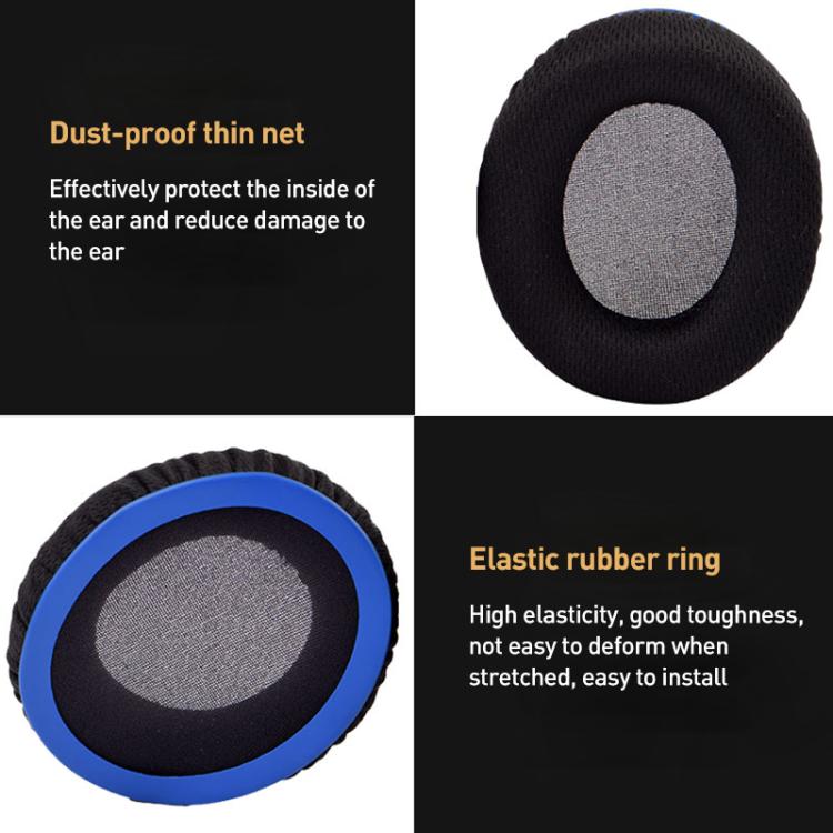 2pcs BK Cloth Earphone Replacement Earpads Pads For HyperX Cloud Chat / Cloud Stinger Core(Black Green) - Earmuff & Pad by buy2fix | Online Shopping UK | buy2fix