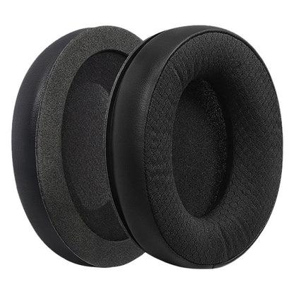 2pcs Protein Leather Football Net Splicing Earphone Replacement Earpads Pads For HyperX Revolver S(Black) - Earmuff & Pad by buy2fix | Online Shopping UK | buy2fix