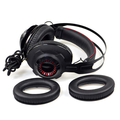 2pcs Football Net Earphone Replacement Earpads Pads For HyperX Revolver S(Black) - Earmuff & Pad by buy2fix | Online Shopping UK | buy2fix