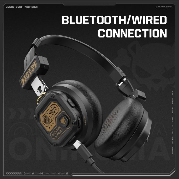 ONIKUMA GT803 Wired / Bluetooth 5.4 Dual Modes Gaming Headset(Black) - Multimedia Headset by ONIKUMA | Online Shopping UK | buy2fix