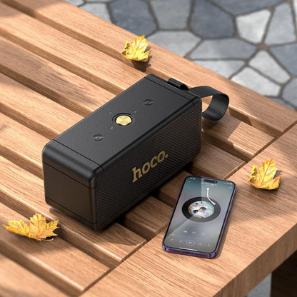 hoco HT1 Max Marquis Sports Bluetooth 5.4 Speaker Support TWS / FM / TF Card / USB / AUX(Black) - Desktop Speaker by hoco | Online Shopping UK | buy2fix