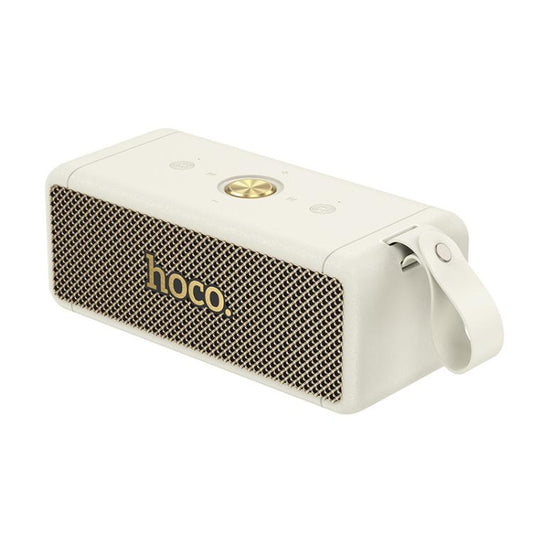 hoco HT1 Pro Marquis Sports Bluetooth 5.4 Speaker Support TWS / FM / TF Card / USB / AUX(White) - Desktop Speaker by hoco | Online Shopping UK | buy2fix