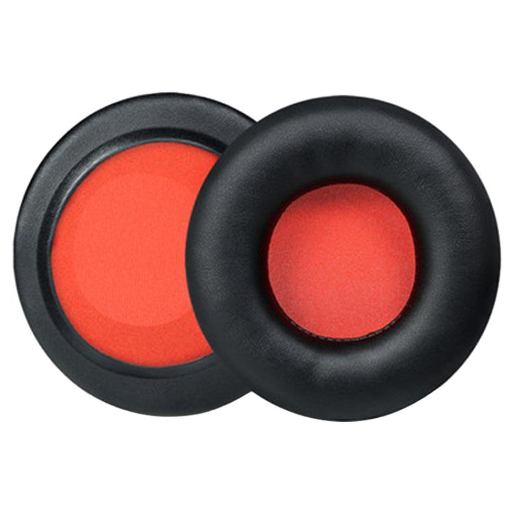 2pcs Protein Leather Earphone Replacement Earpads Pads For Skullcandy HESH 1.0(Black Red Net) - Earmuff & Pad by buy2fix | Online Shopping UK | buy2fix