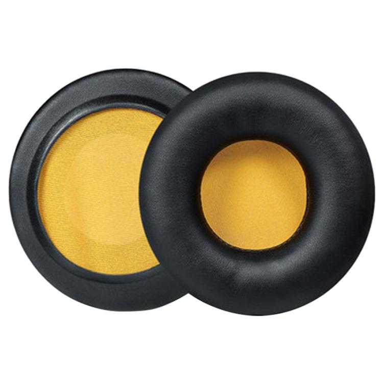 2pcs Protein Leather Earphone Replacement Earpads Pads For Skullcandy HESH 1.0(Black Yellow Net) - Earmuff & Pad by buy2fix | Online Shopping UK | buy2fix