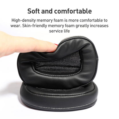 2pcs Protein Leather Earphone Replacement Earpads Pads For Skullcandy Crusher Over-Ear(Black) - Earmuff & Pad by buy2fix | Online Shopping UK | buy2fix