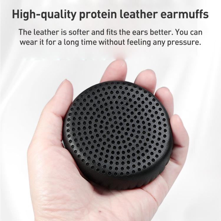 2pcs Protein Leather Earphone Replacement Earpads Pads For Skullcandy GRIND(Black) - Earmuff & Pad by buy2fix | Online Shopping UK | buy2fix