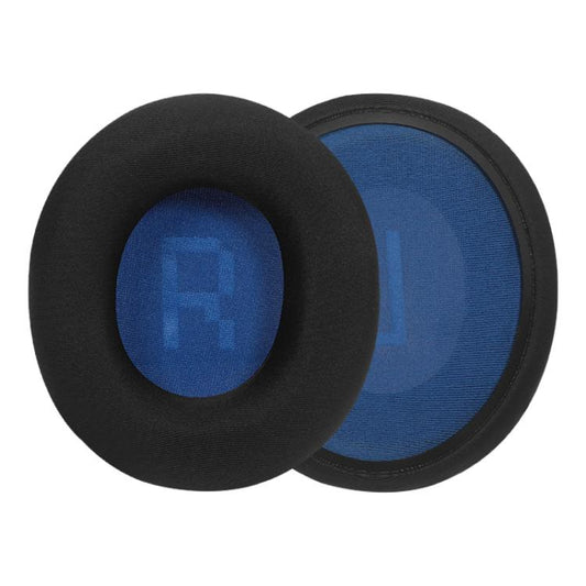 1 Pair Ice Silk Cloth Earphone Replacement Earpads Pads For Skullcandy Slyr Pro(Black Dark Blue Net) - Earmuff & Pad by buy2fix | Online Shopping UK | buy2fix