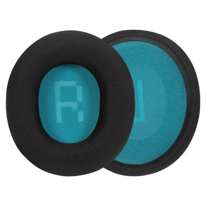 1 Pair Ice Silk Cloth Earphone Replacement Earpads Pads For Skullcandy Slyr Pro(Black Lake Blue Net) - Earmuff & Pad by buy2fix | Online Shopping UK | buy2fix