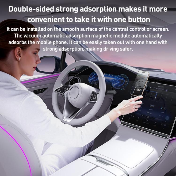 Yesido C225 360 Rotating Electric Vacuum Suction Cup MagSafe Car Mount(Black) - Universal Car Holders by Yesido | Online Shopping UK | buy2fix