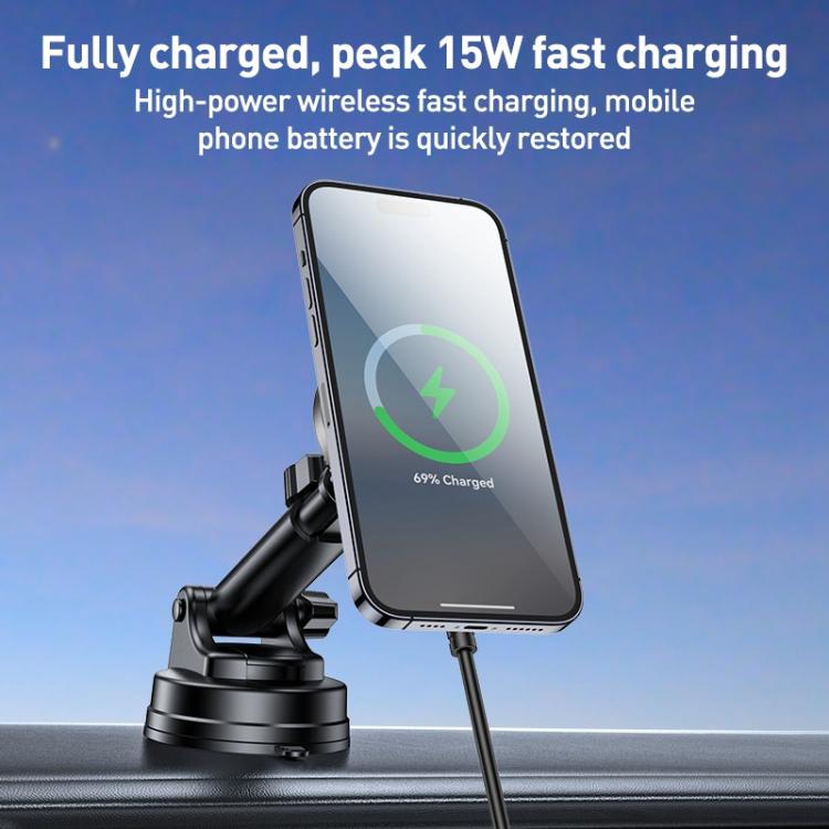 Yesido DS30 2 in 1 15W Wireless Charging Car Desktop Stand(Black) - Wireless Charger Holders by Yesido | Online Shopping UK | buy2fix