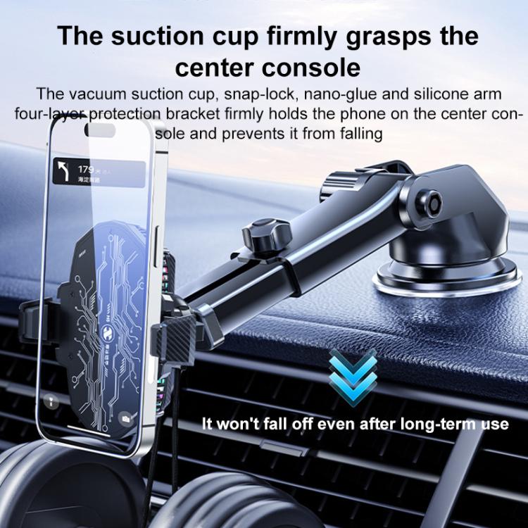 H5 17mm Universal Ball RGB Semiconductor Heat Dissipation Car Phone Holder Base - Universal Car Holders by buy2fix | Online Shopping UK | buy2fix