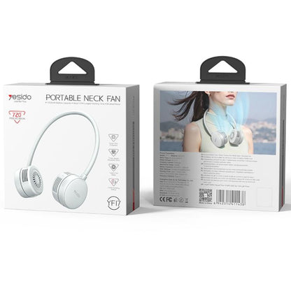 Yesido YF17 Portable Surround Neck Fan(Grey White) - Electric Fans by Yesido | Online Shopping UK | buy2fix