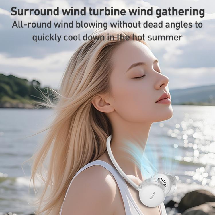 Yesido YF17 Portable Surround Neck Fan(Grey White) - Electric Fans by Yesido | Online Shopping UK | buy2fix