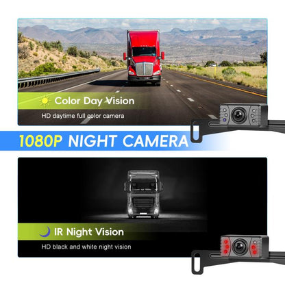 5 inch Digital Wired 1 to 1 Reversing Display Screen Car Central Control Machine Set, With North America Long License Plate Holder - Car Monitor by buy2fix | Online Shopping UK | buy2fix