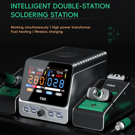 TBK 310 Intelligent Double-station Soldering Station, Plug:UK Plug - Electric Soldering Iron by TBK | Online Shopping UK | buy2fix