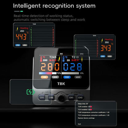 TBK 310 Intelligent Double-station Soldering Station, Plug:UK Plug - Electric Soldering Iron by TBK | Online Shopping UK | buy2fix