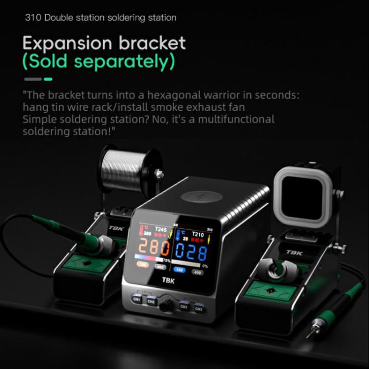 TBK 310 Intelligent Double-station Soldering Station, Plug:UK Plug - Electric Soldering Iron by TBK | Online Shopping UK | buy2fix