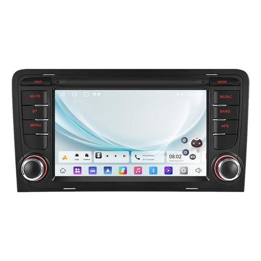 For Audi A3 8P 2003-2012 Android 15 7 inch Smart Central Control Car GPS Navigator Car MP5 Player, Memory:Standard+AHD+Microphone - Car MP3 & MP4 & MP5 by buy2fix | Online Shopping UK | buy2fix