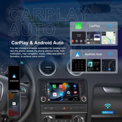 For Audi A3 8P 2003-2012 Android 15 7 inch Smart Central Control Car GPS Navigator Car MP5 Player, Memory:Standard+AHD+Microphone - Car MP3 & MP4 & MP5 by buy2fix | Online Shopping UK | buy2fix