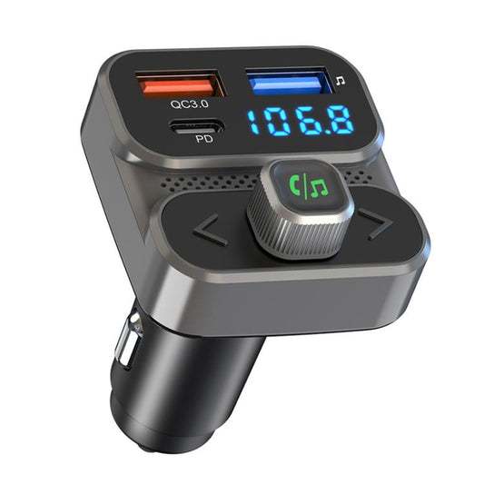 BC95 Car Bluetooth Hands-free Calling PD36W Fast Charging Car Voltage Monitoring(Black) - Bluetooth Car Kits by buy2fix | Online Shopping UK | buy2fix