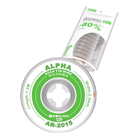 Mijing 10 in 1 Motherboard IC Chip Cleaning Alpha Tin-Absorbing Wire, Model:AR-2015