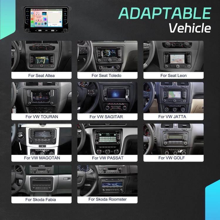 For Volkswagen Android 15 7 inch Wireless CarPlay Car Player Central Control Navigation Machine, Specification:Standard+AHD+Microphone - Car MP3 & MP4 & MP5 by buy2fix | Online Shopping UK | buy2fix