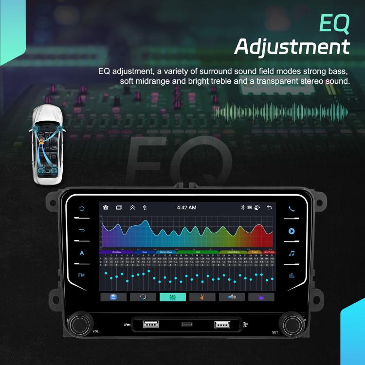 For Volkswagen Android 15 7 inch Wireless CarPlay Car Player Central Control Navigation Machine, Specification:Standard+AHD+Microphone - Car MP3 & MP4 & MP5 by buy2fix | Online Shopping UK | buy2fix