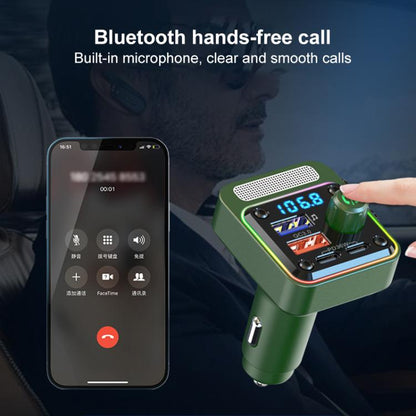 BC91 Car Bluetooth Hands-free Calling PD36W Fast Charging with Atmosphere Light(Black) - Bluetooth Car Kits by buy2fix | Online Shopping UK | buy2fix