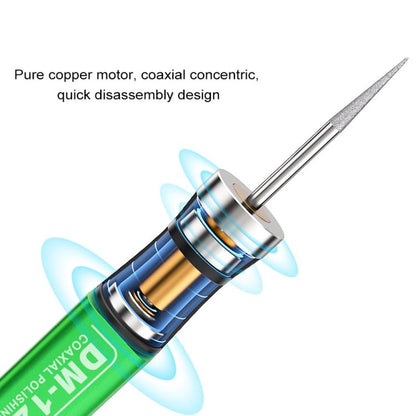 Mijing DM-12 Coaxial Polishing Pen with 7 Grinding Heads - Polishing Repair by MIJING | Online Shopping UK | buy2fix