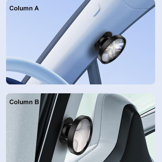 Car Rear Seat Blind Spot Wide-angle Auxiliary Mirror(Black) - Convex Mirror & Accessories by buy2fix | Online Shopping UK | buy2fix