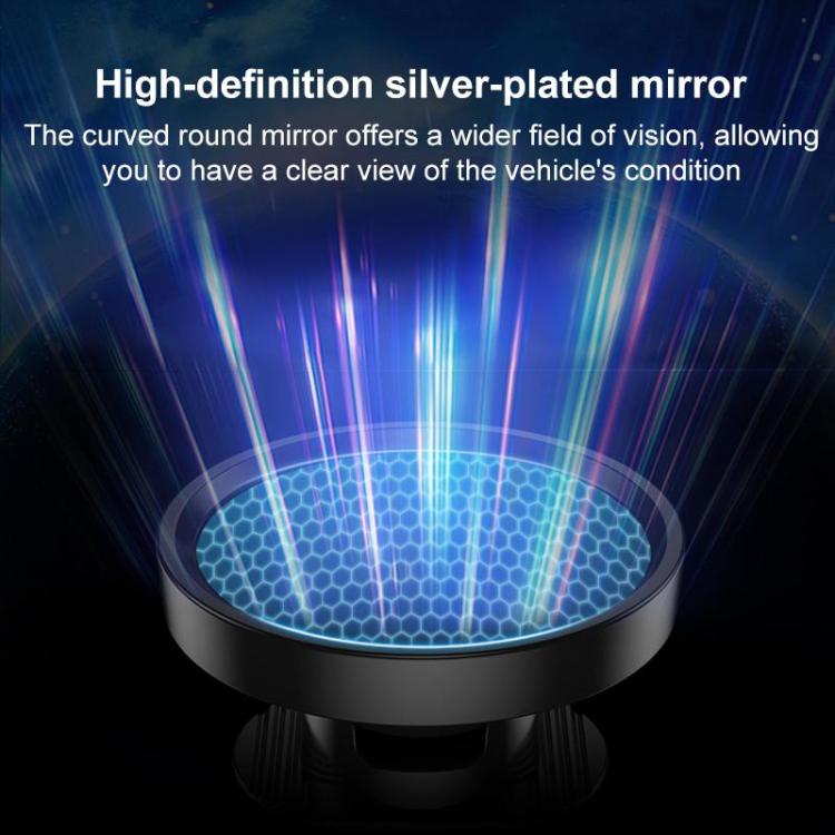 Car Rear Seat Blind Spot Wide-angle Auxiliary Mirror(Black) - Convex Mirror & Accessories by buy2fix | Online Shopping UK | buy2fix