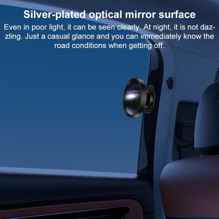Car Rear Seat Blind Spot Wide-angle Auxiliary Mirror(Black) - Convex Mirror & Accessories by buy2fix | Online Shopping UK | buy2fix