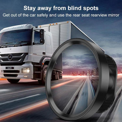 Car Rear Seat Blind Spot Wide-angle Auxiliary Mirror(Black) - Convex Mirror & Accessories by buy2fix | Online Shopping UK | buy2fix