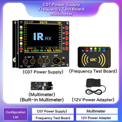 i2C C07 Locksmith No.1 Remote Control Frequency Tester Multimeter, Plug: EU Plug(Configuration 2) - Test Tools by i2C | Online Shopping UK | buy2fix