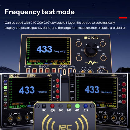 i2C C07 Locksmith No.1 Remote Control Frequency Tester Multimeter, Plug: EU Plug(Configuration 1) - Test Tools by i2C | Online Shopping UK | buy2fix