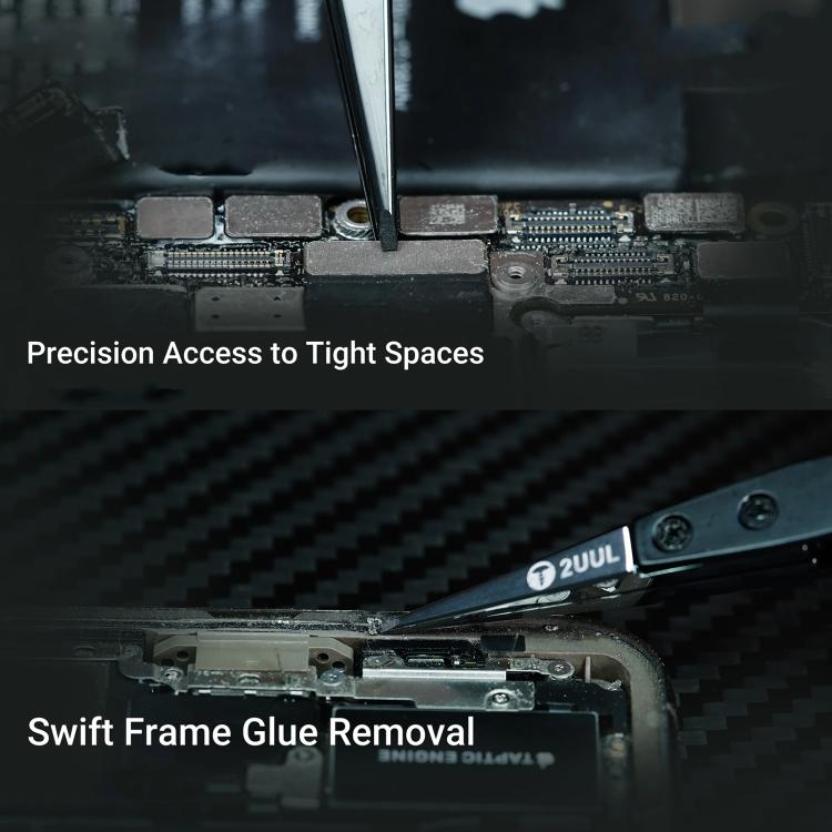 2uul TW32 Black K Flat Tip ESD-Safe Ceramic Tweezers - Tweezers by 2UUL | Online Shopping UK | buy2fix