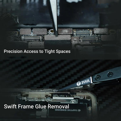 2uul TW32 Black K Flat Tip ESD-Safe Ceramic Tweezers - Tweezers by 2UUL | Online Shopping UK | buy2fix