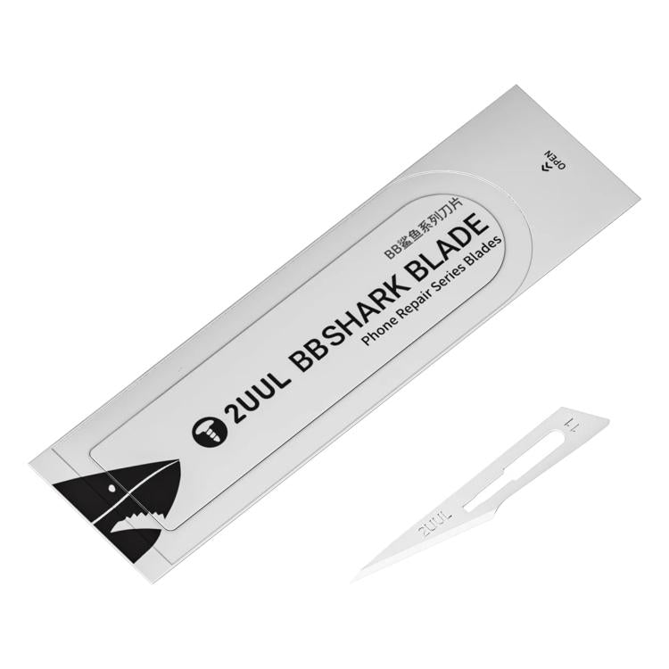 2uul 100 in 1 DA18 BB Shark Blade Series High-Carbon Steel No.11 Blade - Others by 2UUL | Online Shopping UK | buy2fix