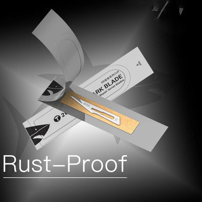 2uul 100 in 1 DA18 BB Shark Blade Series High-Carbon Steel No.11 Blade - Others by 2UUL | Online Shopping UK | buy2fix