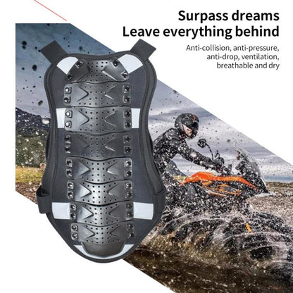 GHOST RACING GH-HJY08 Motorcycle Armor Vest Chest Protector Riding Hard Shell Clothes, Size:L(Black) - Protective Gear by GHOST RACING | Online Shopping UK | buy2fix