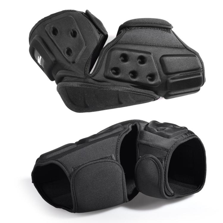 GHOST RACING GH-HX03 1 Pair Motorcycle Protective Gear Kevlar Racing Cold-proof Windproof Knee Pads, Model:No Plush Pad(Black) - Protective Gear by GHOST RACING | Online Shopping UK | buy2fix
